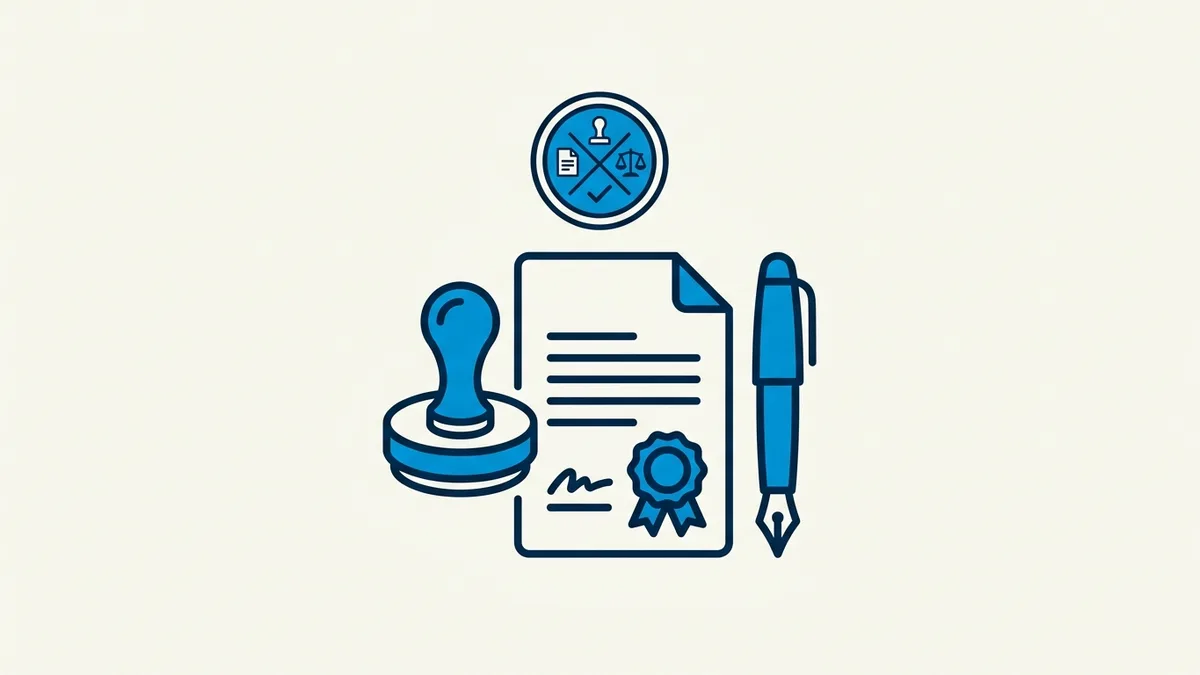 Illustration for the guide: How to Become a Notary in California