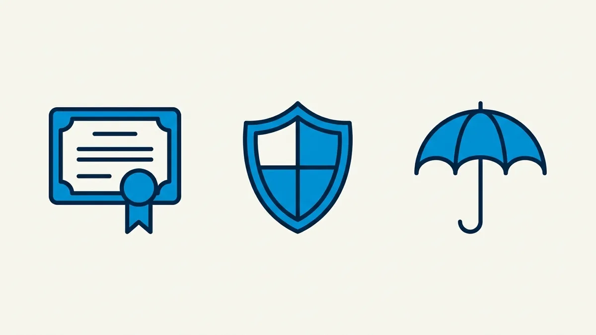 Illustration for the guide: Licensed, Bonded & Insured: What It Means