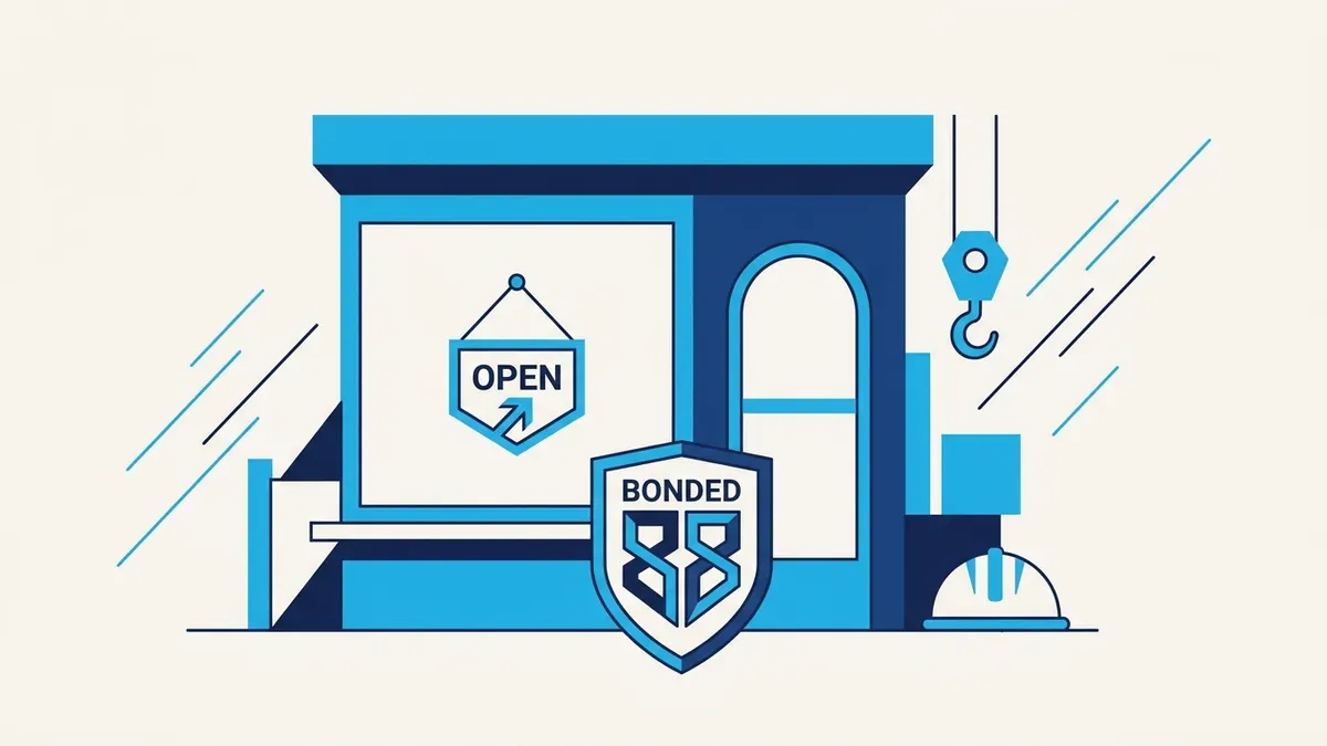 Illustration for the guide: How to Get Bonded with a Brand-New Business